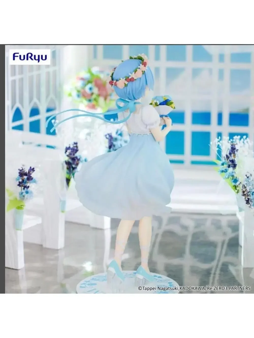 FuRyu Rem Flower Dress Figure Re:Zero Blue One Size US Seller